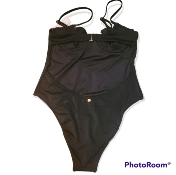 VICTORIA'S SECRET Woman's Swimsuit Essential Wicked Black One-Piece - Picture 8 of 10